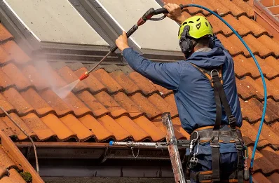 Démoussage et hydrofuge de toiture à Collandres